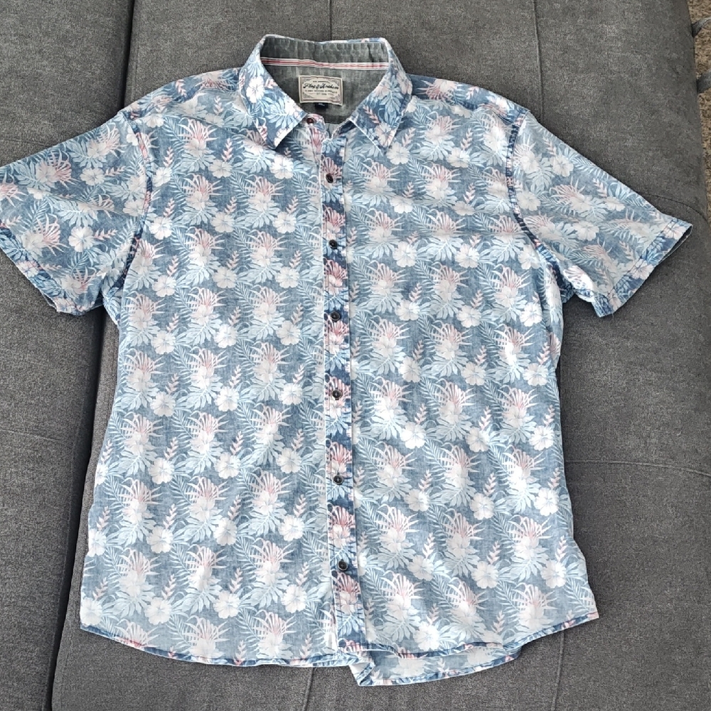 Floral Patterned Casual Button Down Shirt